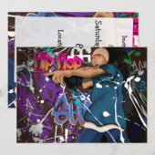 Hip Hop Ster Kaart (Voorkant / Achterkant)