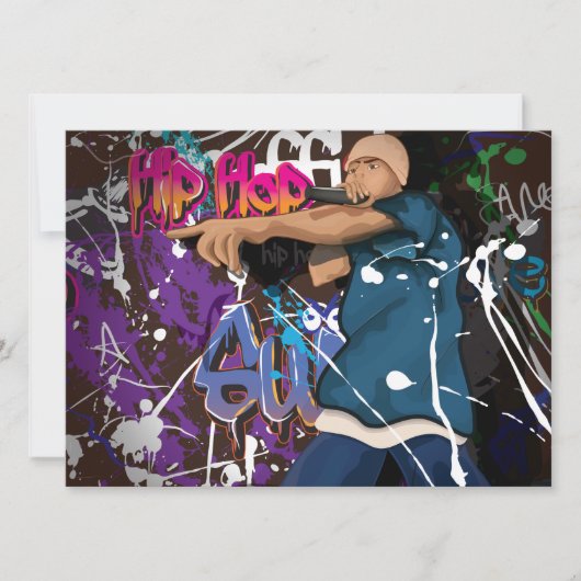 Hip Hop Ster Kaart (Voorkant)