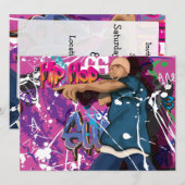 Hip Hop Ster Kaart (Voorkant / Achterkant)