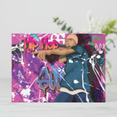 Hip Hop Ster Kaart (Staand voorkant)
