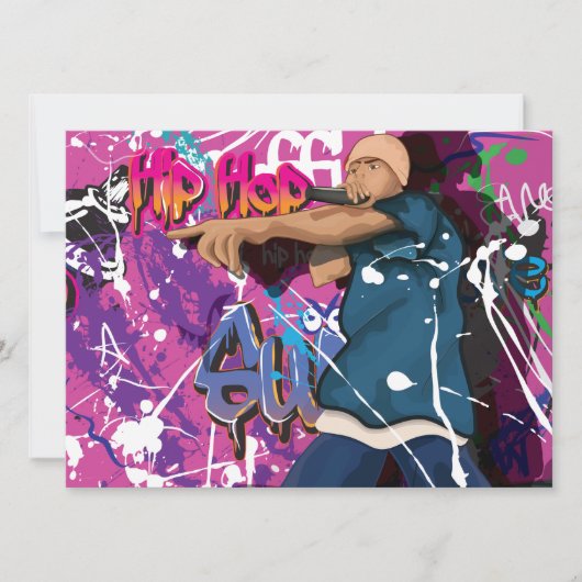 Hip Hop Ster Kaart (Voorkant)