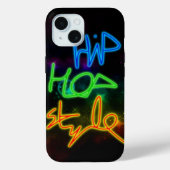 Hip Hop Stijl iPhone 15 Case Mate (Achterkant)
