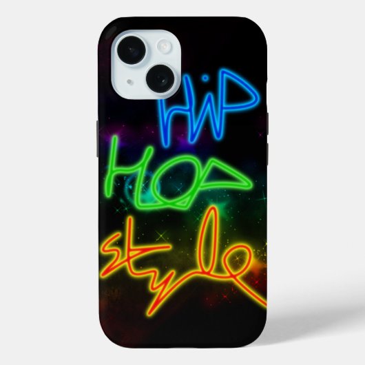 Hip Hop Stijl iPhone 15 Case Mate (Achterkant)