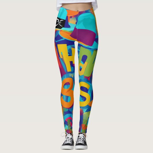 Hip-hop stijl leggings (Voorkant)