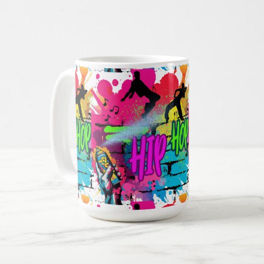  Hip-Hop Street Art  Koffiemok (Voorkant links)