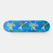 Hip Hop Street Arts Patroon B Blauw BG Persoonlijk Skateboard (Horizontaal)