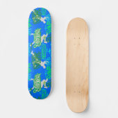 Hip Hop Street Arts Patroon B Blauw BG Persoonlijk Skateboard (Voorkant)