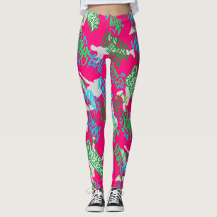 Hip Hop Street Arts Patroon B Roze BG Leggings