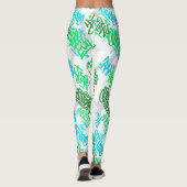 Hip Hop Street Arts Patroon Leggings (Achterkant)