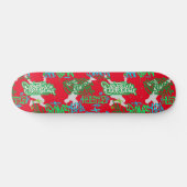 Hip Hop Street Arts Patroon Rood BG Persoonlijk Skateboard (Horizontaal)