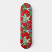 Hip Hop Street Arts Patroon Rood BG Persoonlijk Skateboard (Voorkant)