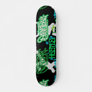 Hip Hop Street Arts Patroon Zwart BG 2 Persoonlijk Skateboard