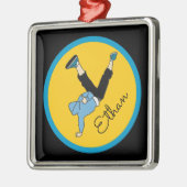 Hip Hop Street style modern dansersgenaam cadeau Metalen Ornament (Links)