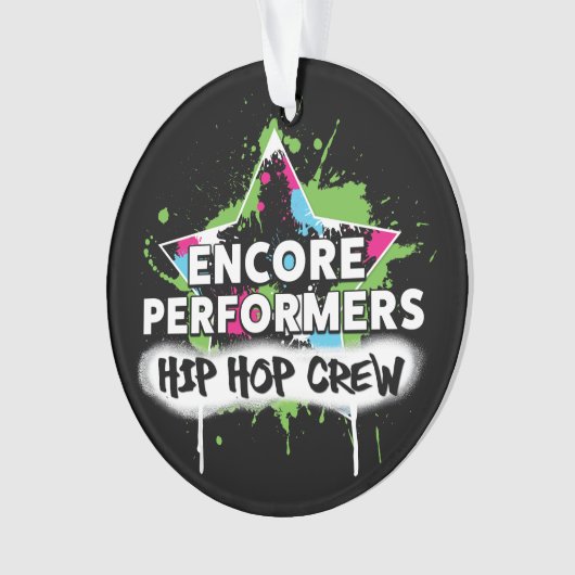Hip Hop TEAM Ornament ACRYLIC (voorkant)