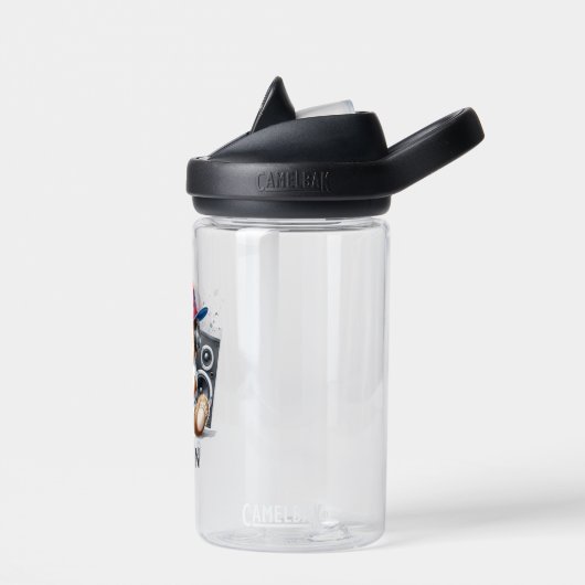 Hip Hop Teddy Bear Aangepaste Kinder Waterfles (Links)