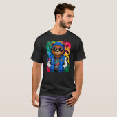 Hip Hop Teddy Bear with Sunglasses Rap Music T-shirt (Voorkant volledig)