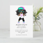 Hip Hop-thema Meisje Birthday Kaart (Staand voorkant)