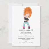 Hip Hop-thema Meisje Birthday Kaart (Voorkant)