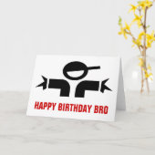 Hip Hop thema Verjaardag Kaart (Gele Bloem)