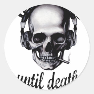 Hip Hop tot de dood Ronde Sticker