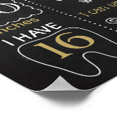 Hip hop Tweede mijlpaal van de verjaardag Poster (Hoek)