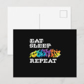 Hip Hop Typografische Muurgraffiti Art Eat Sleep G Briefkaart (Voorkant / Achterkant)