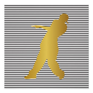 Hip Hop Urban Dance Boy Stripes Black White Poster