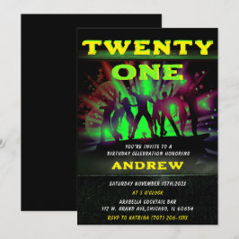 Hip Hop Verjaardag Nodig Sjabloon uit Kaart