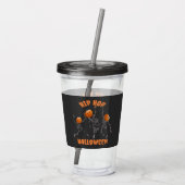  Hip Hop Verkrachting Pompoenen Halloween Acryl Drinkbeker (Achterkant)
