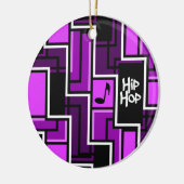 Hip Hop-versiering, aanpasbaar Keramisch Ornament (Links)