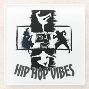 Hip Hop Vibes 2.w Glazen Onderzetter