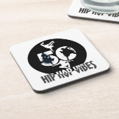 Hip Hop Vibes.w Bier Onderzetter (Linkerzijde)