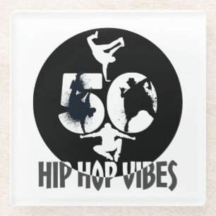 Hip Hop Vibes.w Glazen Onderzetter