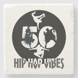 Hip Hop Vibes.w Stenen Onderzetter