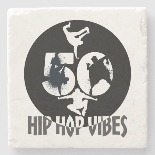 Hip Hop Vibes.w Stenen Onderzetter (Voorkant)