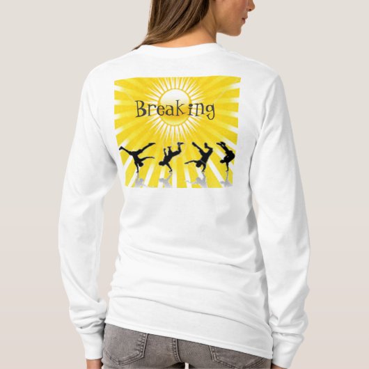 Hip Hop Woman's Hoody Breaking Sun (Achterkant)