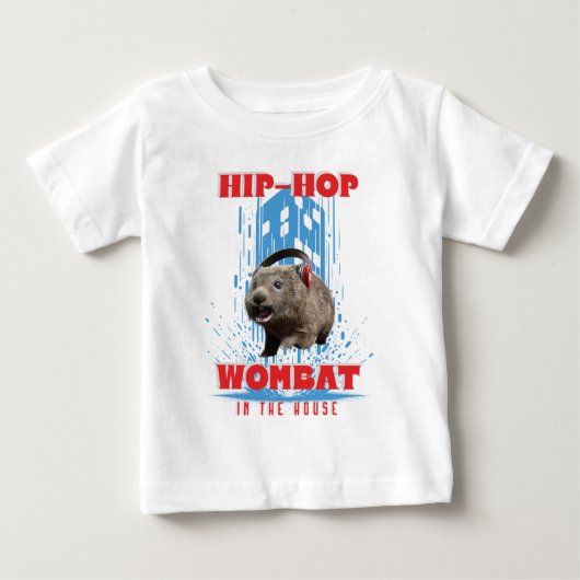Hip Hop Wombat Grappige Muziek Dier (Voorkant)