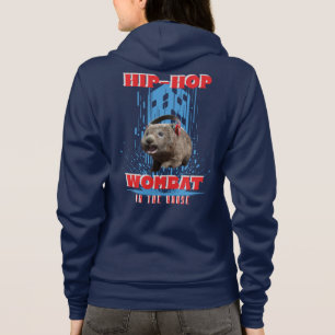 Hip Hop Wombat Grappige Muziek Dier Hoodie