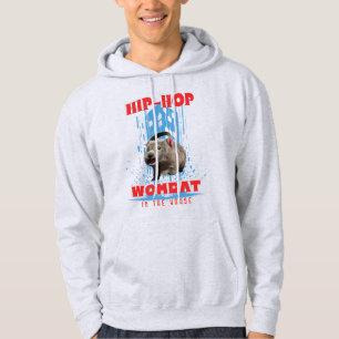 Hip Hop Wombat Grappige Muziek Dier Hoodie