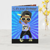 Hip Hop Word Unscramble Crossword Happy Birthday Kaart (Gele Bloem)