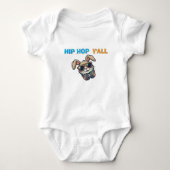 HIP HOP Y'ALL Cool Bunny Hoofdtelefoon Romper (Voorkant)