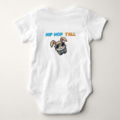HIP HOP Y'ALL Cool Bunny Hoofdtelefoon Romper (Achterkant)