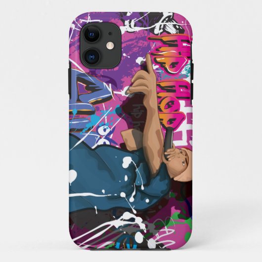 Hip Hop zanger Case-Mate iPhone Case (Achterkant)