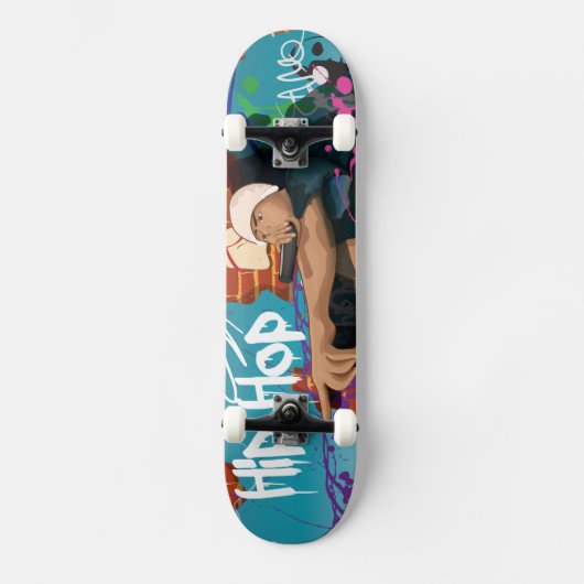 Hip Hop-zanger Skateboard (Voorkant)