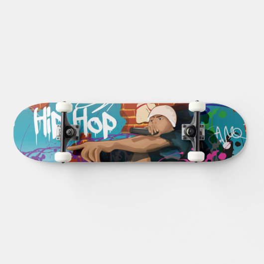 Hip Hop-zanger Skateboard (Horizontaal)