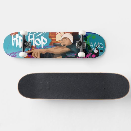 Hip Hop-zanger Skateboard (Horizontaal)