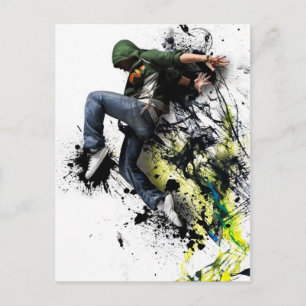 Hip hopdanser briefkaart