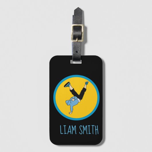 Hip hopdansernaam bagagelabel (Voorkant (verticaal))