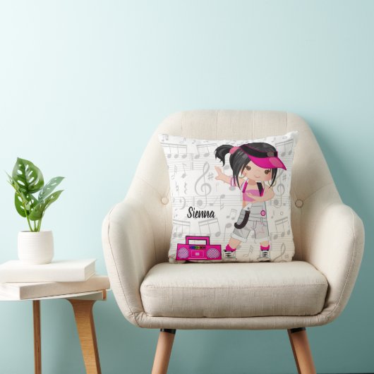 Hip hopmeisje kussen (Stoel)