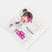 Hip hopmeisje servet (Hoek)